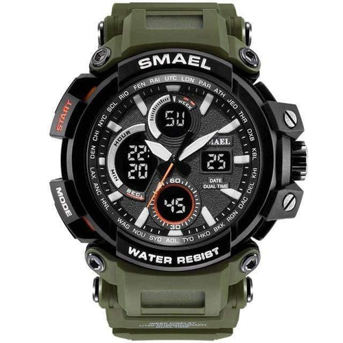 Planet Gates Army Green / China Men Watch Waterproof LED Digital Watch Male Clock Relogio Masculino erkek kol saati 1708B Men Watches