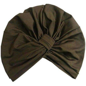 Planet Gates Army Green Free Shipping 2018 New Fashion Black Burgundy  Navy Solid Color Soft Modal Indian Turban Hats Cap For Women