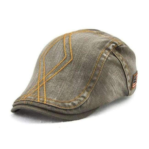 Planet Gates army green Jamont Mens Cotton Newsboy Hat Vinage Beret Cap Duckbill Visor Boina Flat Cabbie Caps Adjustable Peaked Hats With USA Flag Label