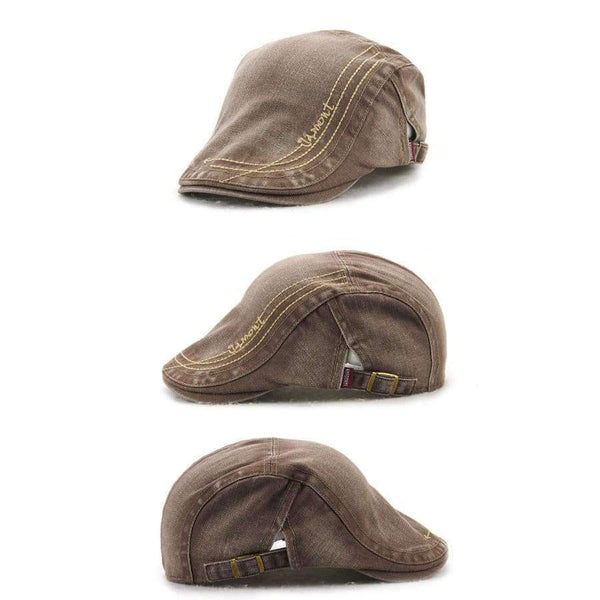 Planet Gates army green Jamont Mens Vintage Cotton Newsboy Cap Casual Adjustable Peaked Hats Boina Flat Caps Duckbill Visor British Gentleman Beret Hats