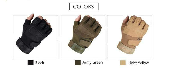Planet Gates Army green / L Black Hawk Military Tactical Gloves Men Fighting Combat Half Finger Anti-slip Gloves M/L/XL