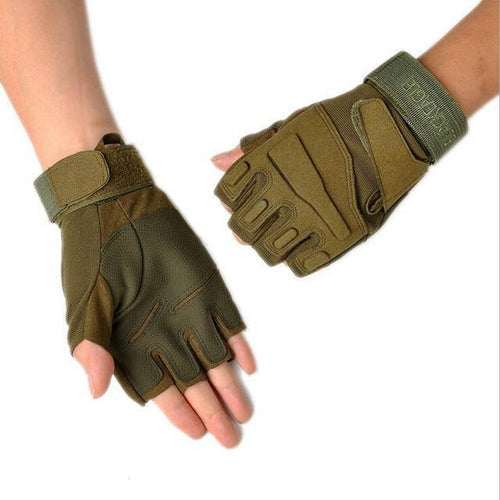 Planet Gates Army green / L Black Hawk Military Tactical Gloves Men Fighting Combat Half Finger Anti-slip Gloves M/L/XL