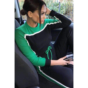 Planet Gates Army Green / L Color Women Suit 2018 Women Set Autumn 2 Piece Set Women Sporting Tracksuit Sportswear Two Piece Set Sweatshirt Set