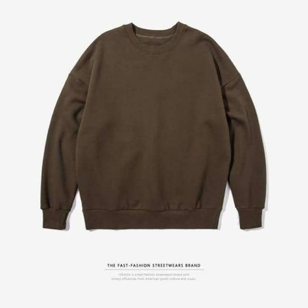 Planet Gates army green / L INFLATION 2017 Winter Mens Hip Hop Solid Color  Hoodies Velvet Fabrics Sweatshirts 12 Solid Color  Winter Men Sweatshirts 166W17