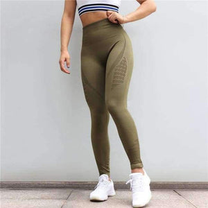 Planet Gates Army Green / L Tights Sportswear Woman Gym Energy Seamless Leggings For Fitness Yoga Pants Leggins Sport Women Sports Wear High Waist