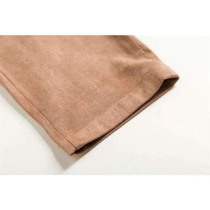 Planet Gates army green / L Women  Lace Up Side Waist Suede Leggings Sexy Legging