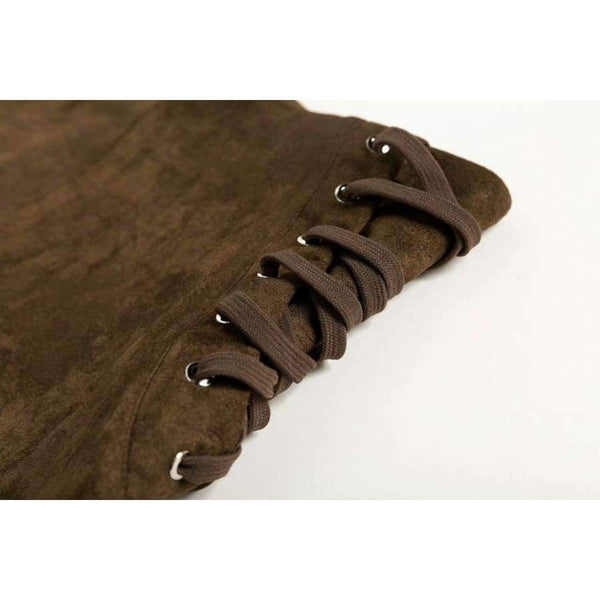 Planet Gates army green / L Women  Lace Up Side Waist Suede Leggings Sexy Legging