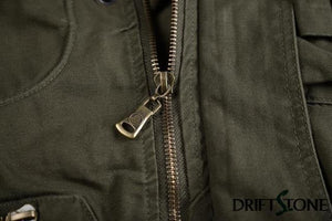 Planet Gates Army Green / M Aeronautica Militare Bomber Jacket Men Removable Sleeve Tactical Military Uniform Coat