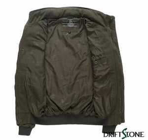 Planet Gates Army Green / M Aeronautica Militare Bomber Jacket Men Removable Sleeve Tactical Military Uniform Coat