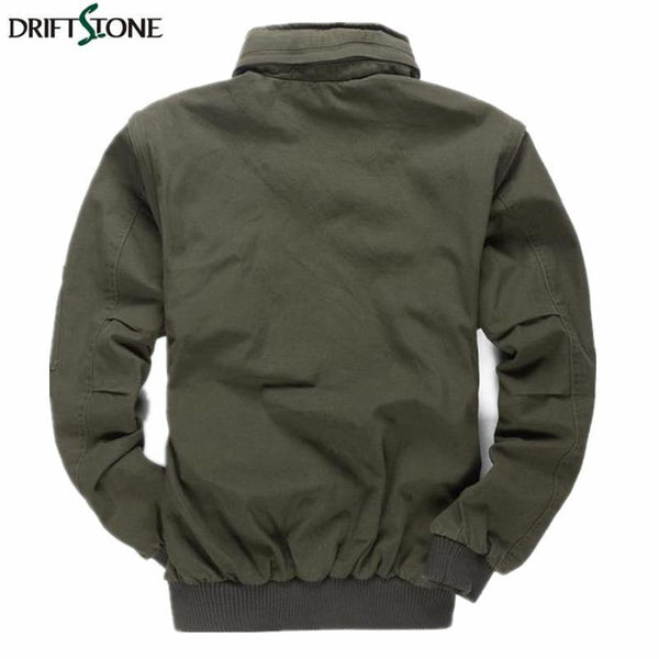 Planet Gates Army Green / M Aeronautica Militare Bomber Jacket Men Removable Sleeve Tactical Military Uniform Coat
