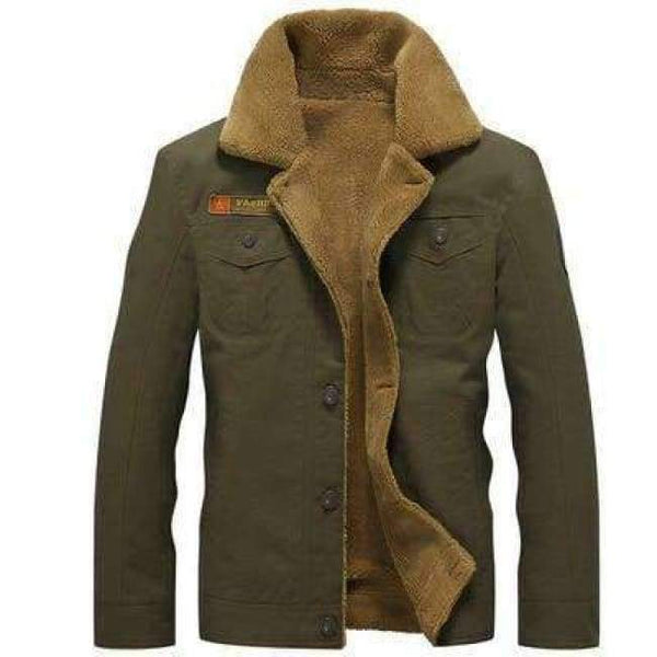 Planet Gates Army Green / M DIMUSI Winter Bomber Jacket Men Air Force Pilot MA1 Jacket Warm Male fur collar Army Jacket tactical Mens Jacket Size 5XL,PA061