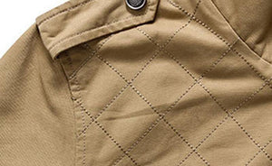 Planet Gates Army Green / M Men Jacket Plus Velvet Solid Color Top Quality Jacket Men Winter Warm Jacket Asian Size 3XL MWJ193