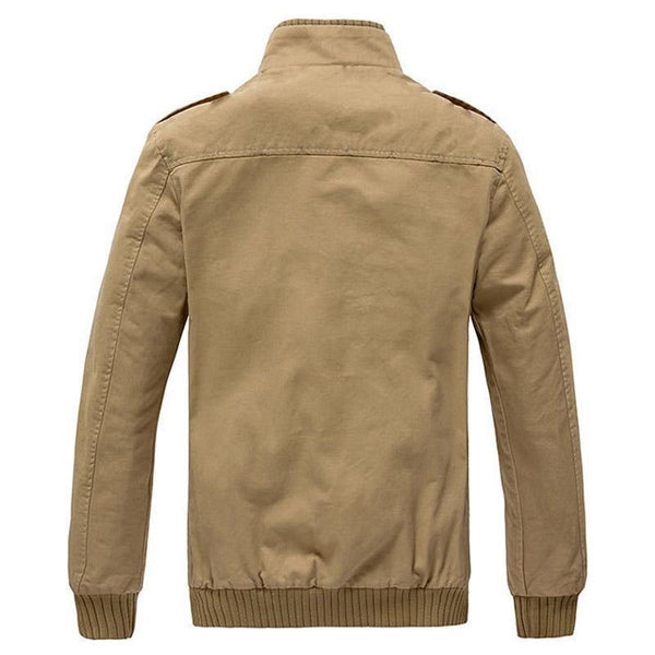 Planet Gates Army Green / M Men Jacket Plus Velvet Solid Color Top Quality Jacket Men Winter Warm Jacket Asian Size 3XL MWJ193