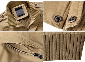 Planet Gates Army Green / M Men Jacket Plus Velvet Solid Color Top Quality Jacket Men Winter Warm Jacket Asian Size 3XL MWJ193