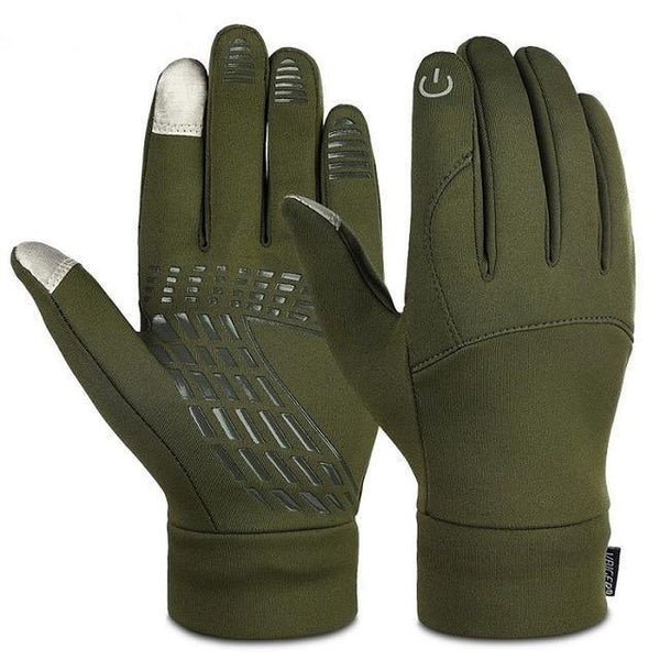 Planet Gates Army green / M Men Women Winter Warm Gloves Windproof Outdoor Gloves Thick Warm Mittens Touch Screen Gloves Unisex Anti-slip Design