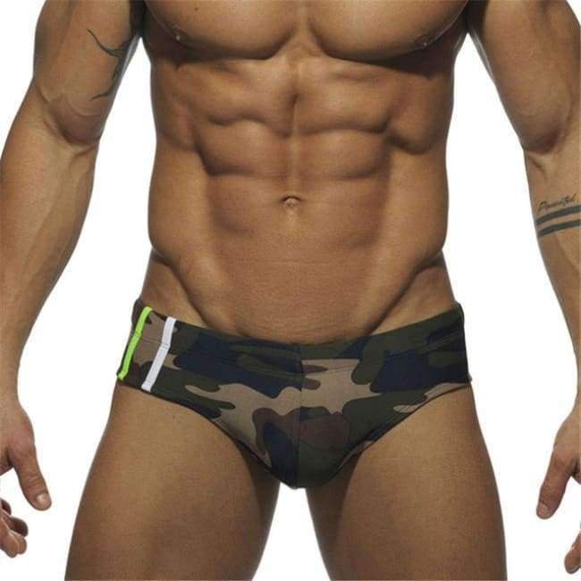 Planet Gates Blue / M new man's Brand swimming Camouflage swim trunks  sexy low waist swimming briefs swimwear boxers patchwork color  hot sell Summer