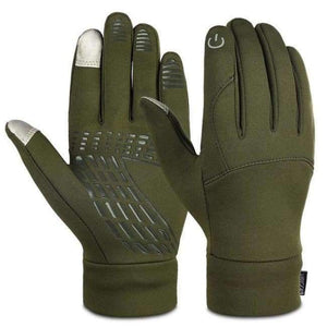 Planet Gates Army green / M VBIGER Winter Gloves Professional Touch Screen Reflective Thicken Keep Warm Gloves Sport Running Biking Gloves for Men Women