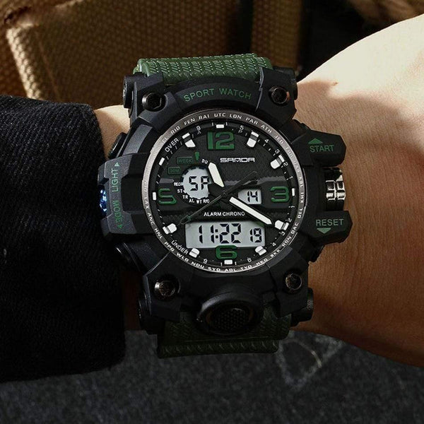 Planet Gates army green Military Men's Watches Top Brand Luxury Waterproof Sport Watch Men S Shock Quartz Watches Clock Relogio Masculino