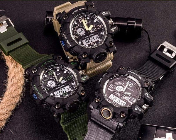 Planet Gates army green Military Men's Watches Top Brand Luxury Waterproof Sport Watch Men S Shock Quartz Watches Clock Relogio Masculino