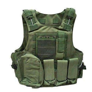 Planet Gates Army Green / One Size Camouflage Hunting Coat CS Hunting Military Tactical Vest Wargame Body Molle Armor Outdoor Equipment 5 Colors