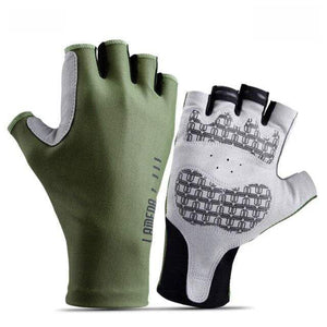 Planet Gates Army green / S Summer cycling gloves half finger men and women road bike mountain bike bicycle mtb riding bike gloves