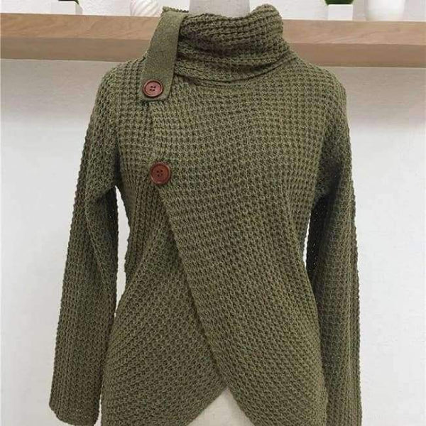 Planet Gates Army Green / S Women Autumn Winter Fashion 5 Colors Knitted Thick Warm Sweater Cardigans Ladies Slim Cardigan Knit Tops 2018