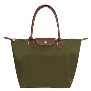 Planet Gates Army Green / Small  30x23x12 cm Women Bags Shoulder Bag Handbag Waterproof Nylon Leather Beach bag Designer Folding Tote Bolsa Sac Feminina