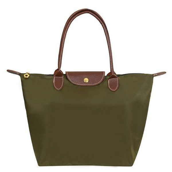Planet Gates Army Green / Small  30x23x12 cm Women Bags Shoulder Bag Handbag Waterproof Nylon Leather Beach bag Designer Folding Tote Bolsa Sac Feminina