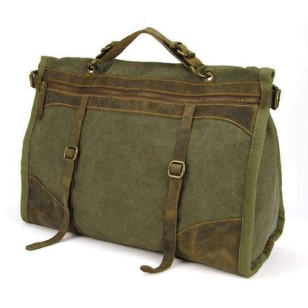 Planet Gates Army Green Vintage Retro military Canvas + Leather men travel bags luggage bags men weekend Bag Overnight duffle bags tote Leisure M314#