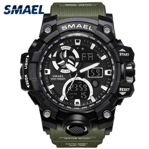 Planet Gates Army Green Watches Brand Digital Backlight Relogio Masculino Watch Men Military LED Wristwatches 1545C Military Watch Men Waterproof