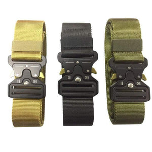 Army Tactical Belt Men's Military Nylon Belt Metal Button Army Style Jeans Belts Wide Outdoor Hunting Waist Strap Homme Ceinture