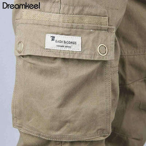 Planet Gates ArmyGreen / 30 Tactical Military Fatigues Cargo Pants Men Men's Cotton Loose Military Trousers Pants Plus Size 40 Light Green