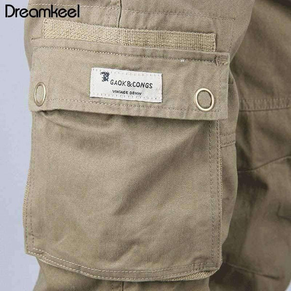 Planet Gates ArmyGreen / 30 Tactical Military Fatigues Cargo Pants Men Men's Cotton Loose Military Trousers Pants Plus Size 40 Light Green