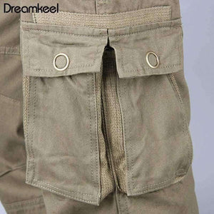 Planet Gates ArmyGreen / 30 Tactical Military Fatigues Cargo Pants Men Men's Cotton Loose Military Trousers Pants Plus Size 40 Light Green