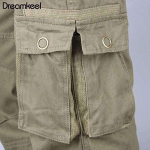 Planet Gates ArmyGreen / 30 Tactical Military Fatigues Cargo Pants Men Men's Cotton Loose Military Trousers Pants Plus Size 40 Light Green