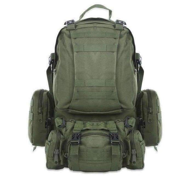 Planet Gates Armygreen / 50 - 70L 50L Outdoor Backpack Molle Military Tactical Backpack Rucksack Sports Bag Waterproof Camping Hiking Backpack For Travel