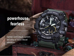 Planet Gates armygreen black Men's Watches Top Brand Luxury Military Quartz Watch Men Waterproof S Shock Wristwatches relogio masculino