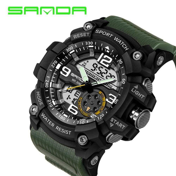 Planet Gates armygreen black Men's Watches Top Brand Luxury Military Quartz Watch Men Waterproof S Shock Wristwatches relogio masculino