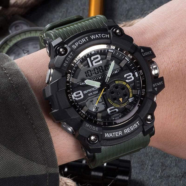 Planet Gates armygreen black Men's Watches Top Brand Luxury Military Quartz Watch Men Waterproof S Shock Wristwatches relogio masculino