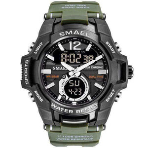 Planet Gates ArmyGreen / China Men Watches Fashion Sport Super Cool Quartz LED Digital Watch 50M Waterproof Wristwatch Men's Clock Relogio Masculino