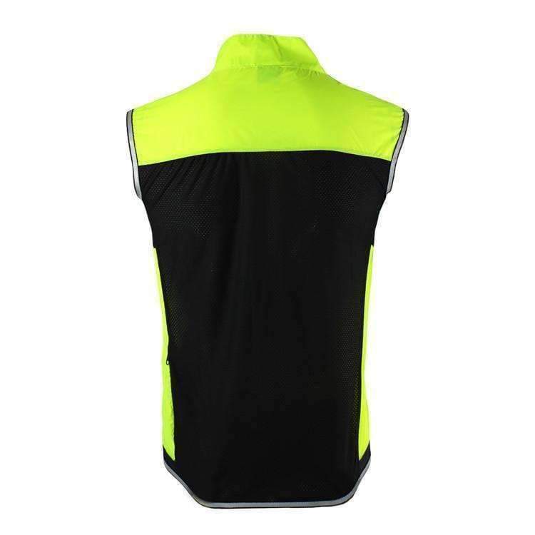 Planet Gates Red / M ARSUXEO Men's Cycling Vest with Reflective Stripe Windproof Outdoor Sports Sleeveless Jacket for Running MTB Bike Bicycle Vest