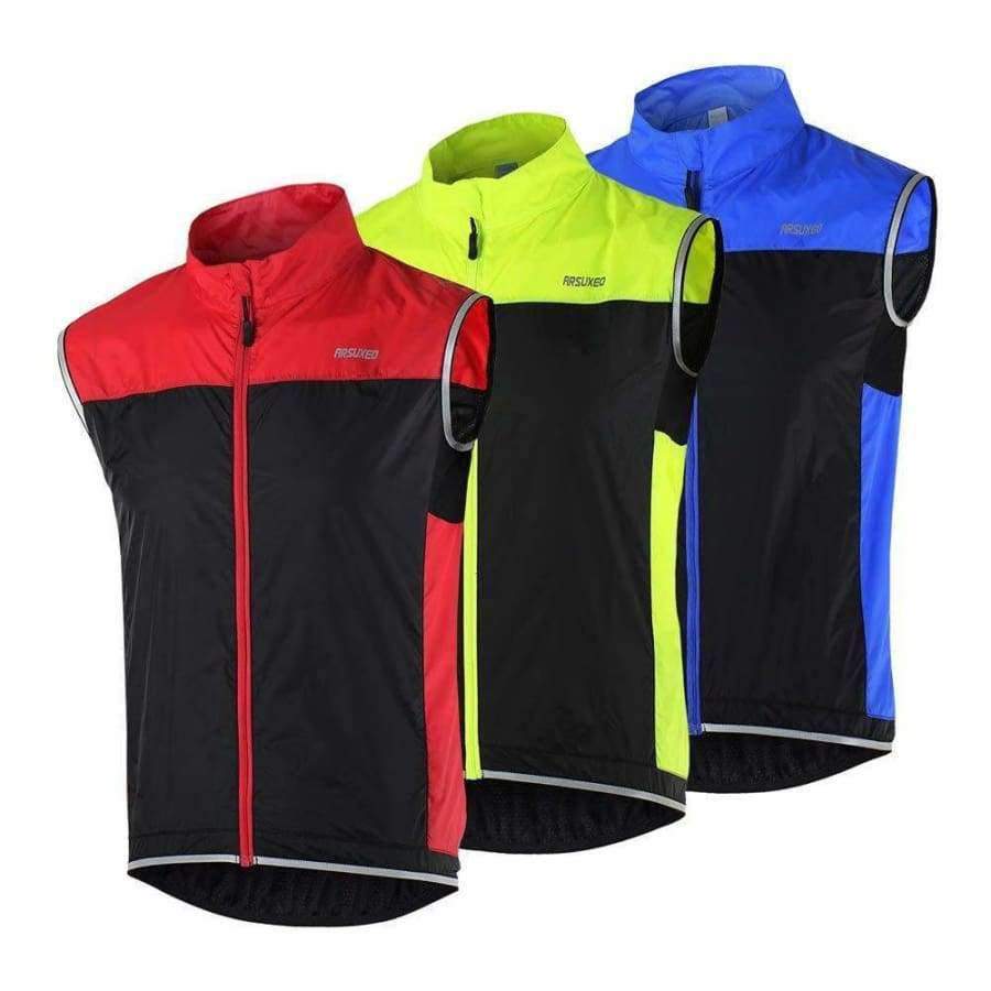 Planet Gates ARSUXEO Men's shorts Jacket  Lightweight Sleeveless Coat Jacket Running Cycling Bicycle Vest Windproof Roupa Ropa ciclismo