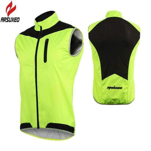 Planet Gates ARSUXEO Men Women Cycling Vest Windproof Waterproof Running Vest MTB Bike Bicycle Reflective Clothing Sleeveless Cycling Jacket