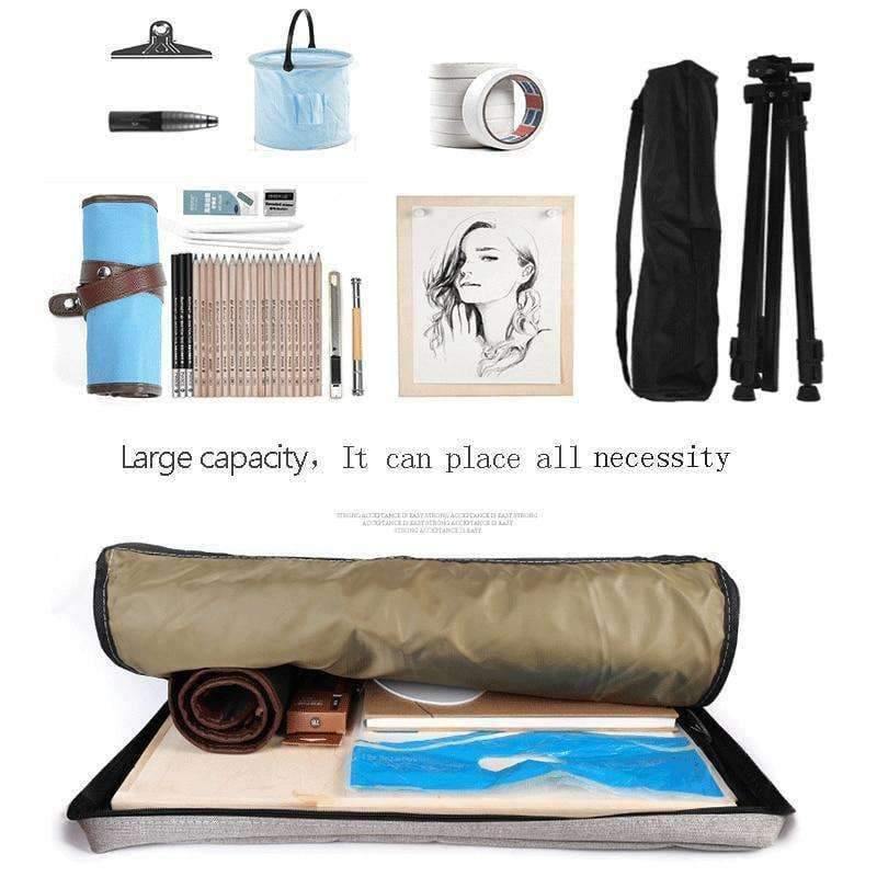 Planet Gates Art bag for drawing board painting set travel sketch bag for sketching tools Canvas painting art supplies for artist