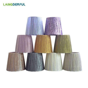 Planet Gates Art Deco Fabric Lamp Shade Nordic Style Cloth Lampshade for E14 Crystal Lights Chandeliers Wall Lights 110*150*140mm Lamp Shades