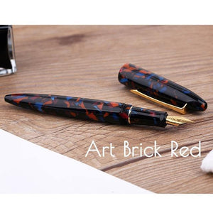 Planet Gates Art genre Acrylic Fountain Pen Iridium Fine Nib Converter Pens Luxury Gift Chic Wedding Signing Pen With Box
