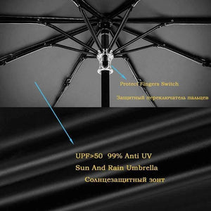 Planet Gates Art Sakura Umbrellas Female Van Gogh Painting Folding Umbrella Rain Women Windproof Anti-UV Sun Parasol YHS03