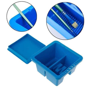Planet Gates Art Supplies Brush Washing Bucket Multifunction Pen Barrel Painting Brush Washer for Drawing