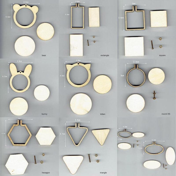 Planet Gates Art Works Sewing Cross Stitch Bag Clothes Earring Embroidery Frame Embroidery Hoop Ring 15 Types DIY Crafts Tool