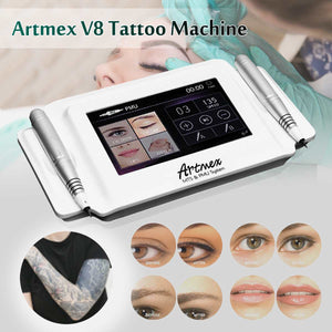 Planet Gates Artmex V8 Permanent Makeup Tattoo Machine Digital Electric Eye Brow Lip Rotary Pen MTS PMU System Makeup Machine 100-240V AC